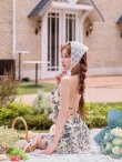ネイビー　モデル：まみ　身長：160cm　着用サイズ：Sサイズ