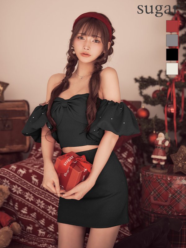 ブラック　モデル：まみ　身長：160cm　着用サイズ：Sサイズ