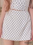 ホワイト　モデル：まみ　身長：161cm　着用サイズ：Sサイズ