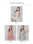画像47: 【たまごあゆみ/関西コレクション着用】XSサイズあり【ROBE de FLEURS/ローブドフルール】ボリュームチュール/ ドッキングニット/ ベルト/ ノースリーブ/ フレア/ Aライン/ ミニドレス/ キャバドレス[OF08]【一部予約商品/8月上旬発送予定】 (47)