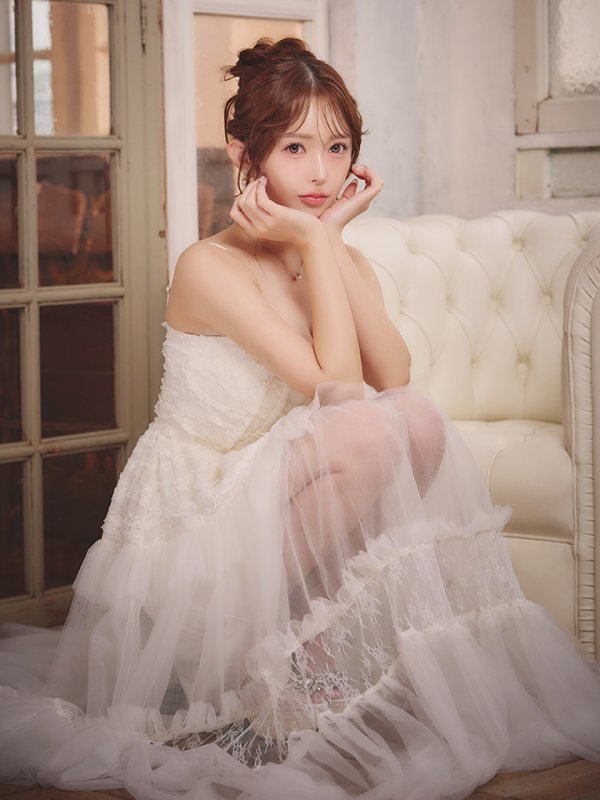 アイボリー　モデル：りな　身長：160cm　着用サイズ：Sサイズ
