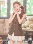 ブラウン　モデル：明日花キララ　身長162cm　着用サイズ：Sサイズ