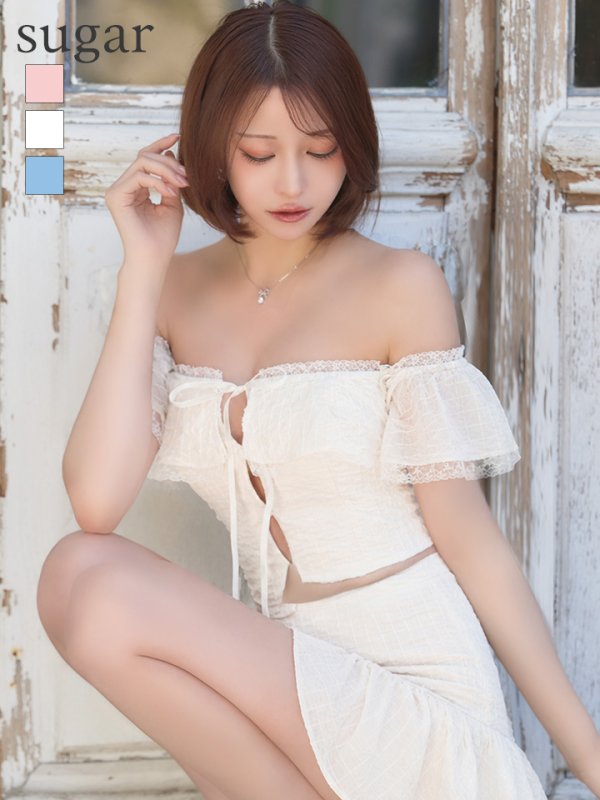 アイボリー　モデル：れみれみ　身長：163cm　着用サイズ：Sサイズ