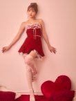 レッド　モデル：まみ　身長：161cm　着用サイズ：Sサイズ