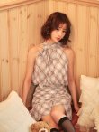 ベージュ　モデル：天海りこ　身長：156cm　着用サイズ：Sサイズ