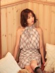 ベージュ　モデル：天海りこ　身長：156cm　着用サイズ：Sサイズ