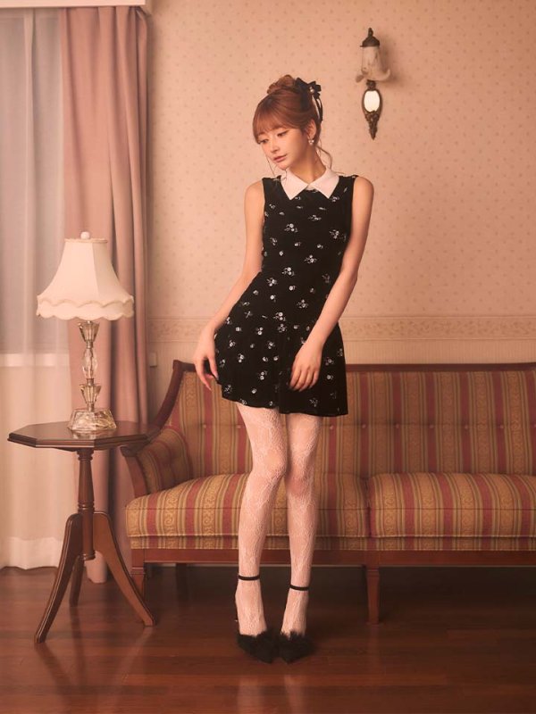 ブラック　モデル：まみ　身長：161cm　着用サイズ：Sサイズ