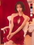 レッド　モデル：天海りこ　身長：156cm　着用サイズ：Sサイズ