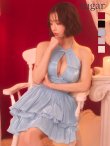 ブルー　モデル：天海りこ　身長：156cm　着用サイズ：Sサイズ