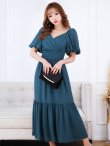 画像22: 【AMORA GRACE / アモーラグレース】 オケージョンドレス/ パーティードレス/ お呼ばれドレス/ パフスリーブ/ 袖あり/ 半袖/ マキシ丈/ ワンピース/ キャバドレス[OF05] (22)