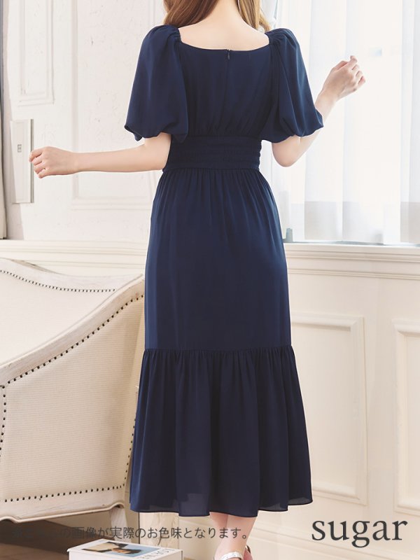 画像36: 【AMORA GRACE / アモーラグレース】 オケージョンドレス/ パーティードレス/ お呼ばれドレス/ パフスリーブ/ 袖あり/ 半袖/ マキシ丈/ ワンピース/ キャバドレス[OF05] (36)