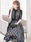 画像13: 【AMORA GRACE / アモーラグレース】 オケージョンドレス/ パーティードレス/ お呼ばれドレス/ 総レース/ パフスリーブ/ 袖あり/ 五分袖/ ミモレ丈/ ワンピース/ キャバドレス[OF05] (13)