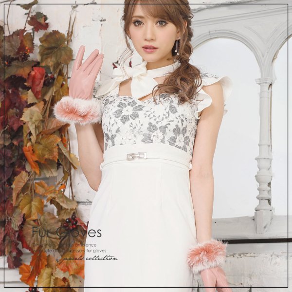 画像6: 【小物SALE】【ファッション小物：グローブ】気品溢れる贅沢デザイン♪フェイクレザー＆ファーグローブ[OF08-U] (6)