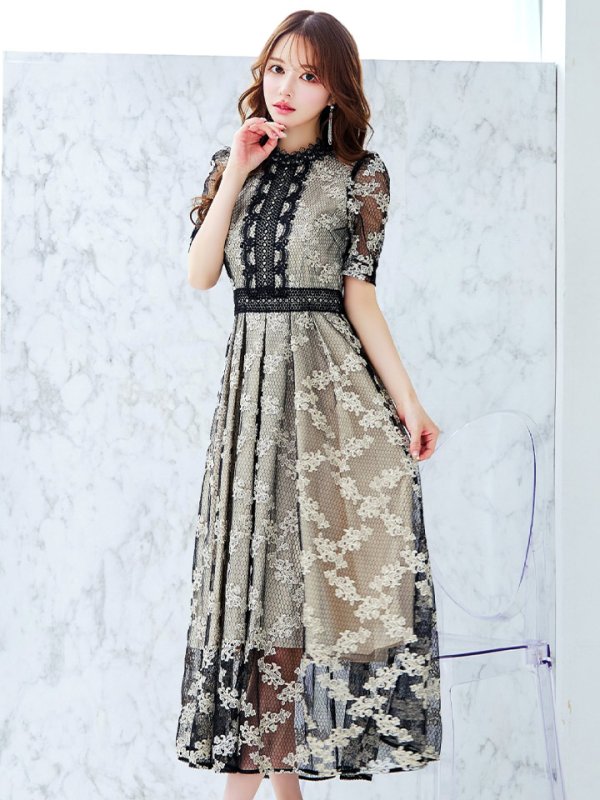 ブラックベージュ	モデル：ゆめ　身長：160cm　着用サイズ：8号(Sサイズ)