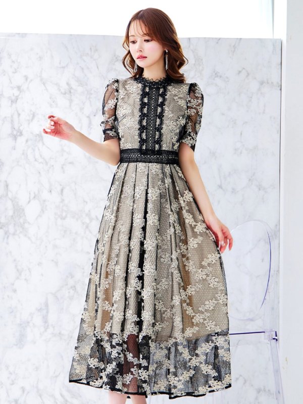 ブラックベージュ	モデル：ゆめ　身長：160cm　着用サイズ：8号(Sサイズ)