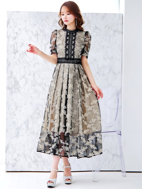 ブラックベージュ	モデル：ゆめ　身長：160cm　着用サイズ：8号(Sサイズ)