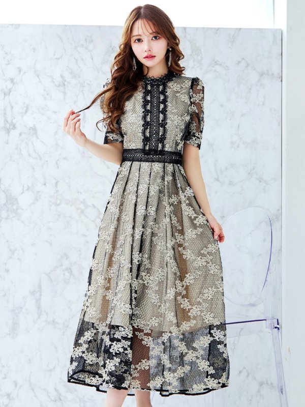 ブラックベージュ	モデル：ゆめ　身長：160cm　着用サイズ：8号(Sサイズ)