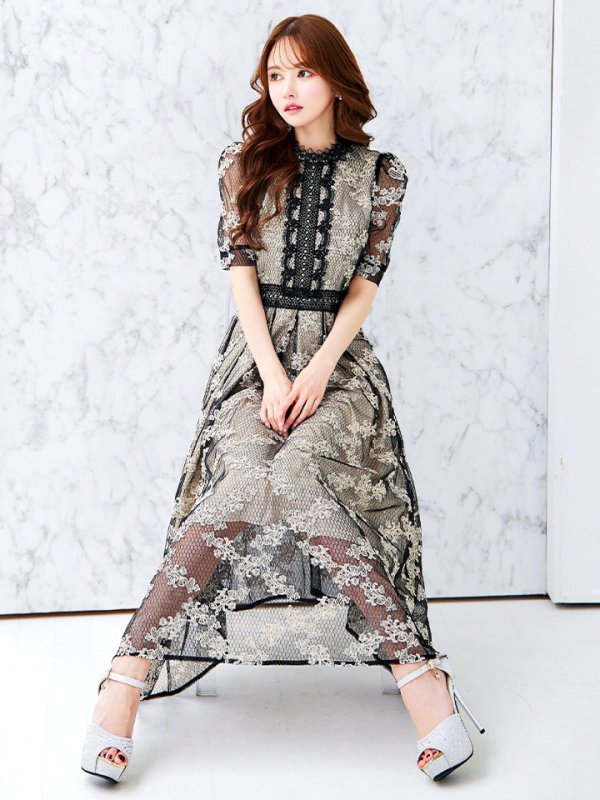 ブラックベージュ	モデル：ゆめ　身長：160cm　着用サイズ：8号(Sサイズ)