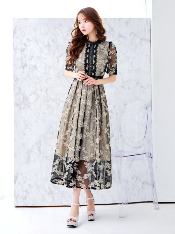 ブラックベージュ	モデル：ゆめ　身長：160cm　着用サイズ：8号(Sサイズ)