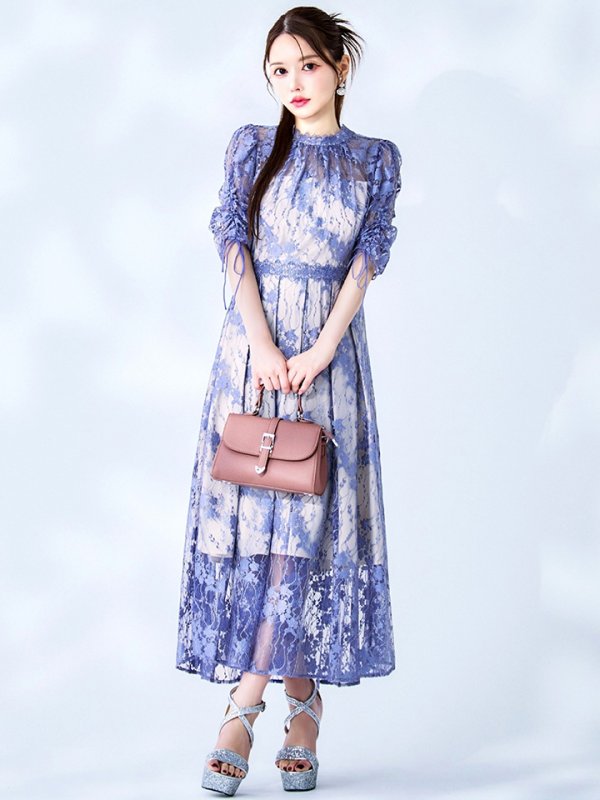 ブルーベージュ モデル：ゆめ　身長：160cm　着用サイズ：8号(Sサイズ)