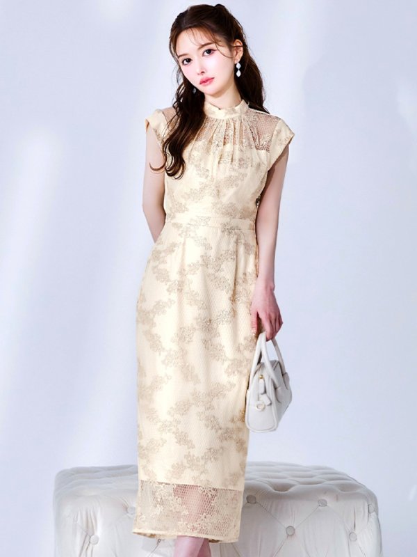 ベージュ モデル：ゆめ　身長：160cm　着用サイズ：8号(Sサイズ)