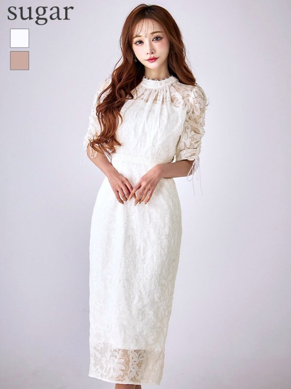 アイボリー モデル：真優川咲　身長：158cm　着用サイズ：8号(Sサイズ)