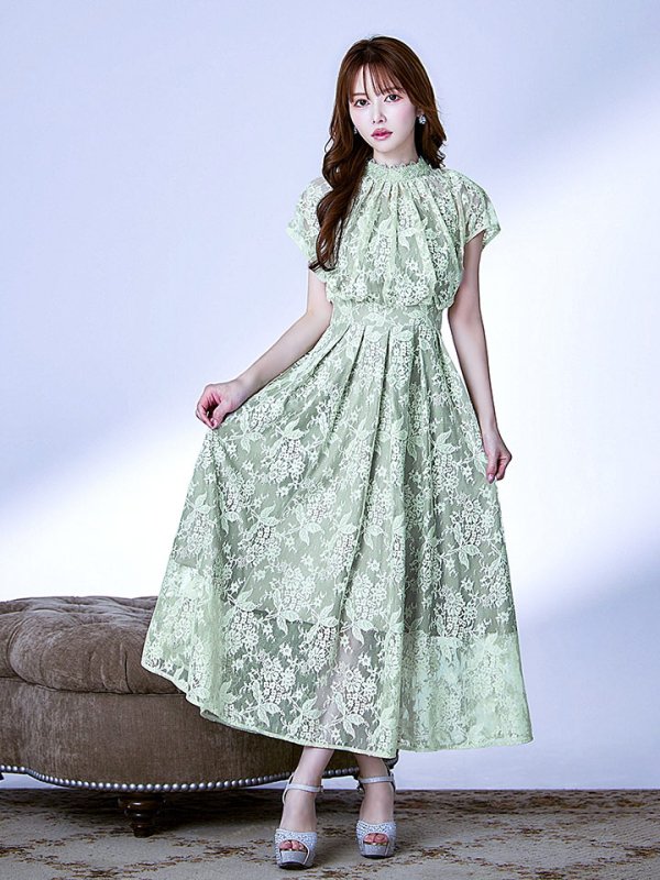 ダスティーミント  モデル：ゆめ　身長：160cm　着用サイズ：8号(Sサイズ)