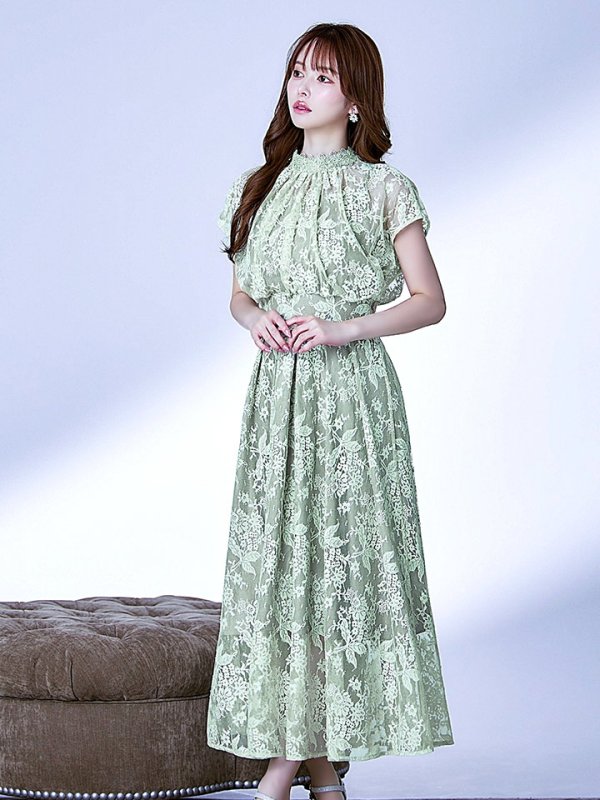 ダスティーミント  モデル：ゆめ　身長：160cm　着用サイズ：8号(Sサイズ)