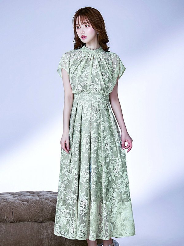 ダスティーミント  モデル：ゆめ　身長：160cm　着用サイズ：8号(Sサイズ)