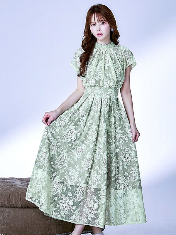 ダスティーミント  モデル：ゆめ　身長：160cm　着用サイズ：8号(Sサイズ)