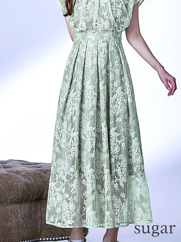 ダスティーミント  モデル：ゆめ　身長：160cm　着用サイズ：8号(Sサイズ)