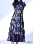 ネイビーベージュ  モデル：ゆめ　身長：160cm　着用サイズ：8号(Sサイズ)