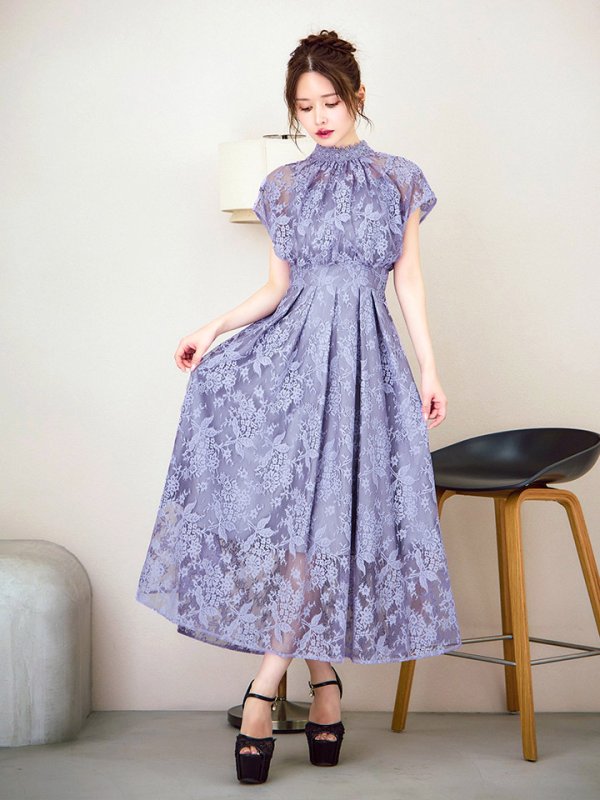 スモーキーラベンダー  モデル：ゆめ　身長：160cm　着用サイズ：8号(Sサイズ)