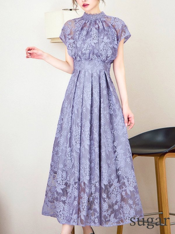 スモーキーラベンダー  モデル：ゆめ　身長：160cm　着用サイズ：8号(Sサイズ)