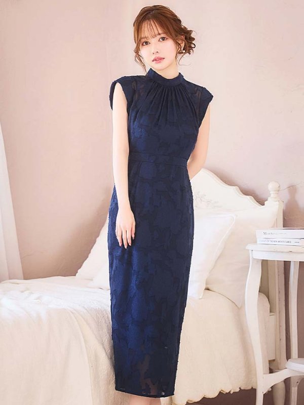 ネイビー モデル：ゆめ　身長：160cm　着用サイズ：8号(Sサイズ)