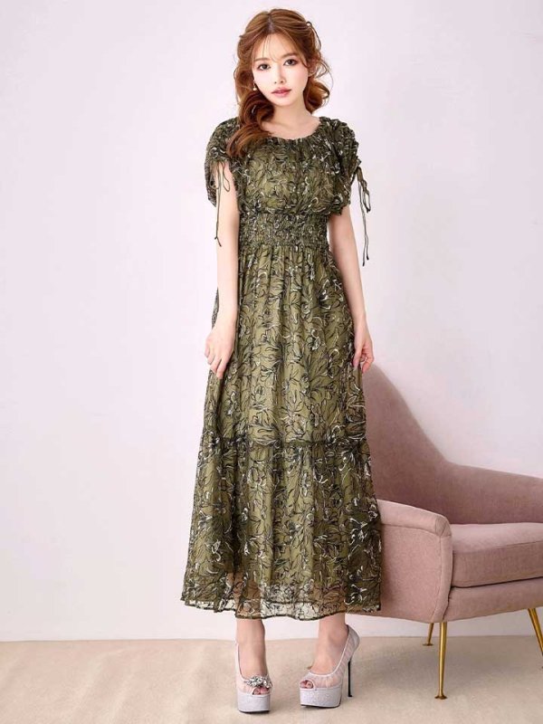 オリーヴブラック　モデル：ゆめ　身長：160cm　着用サイズ：8号(Sサイズ)