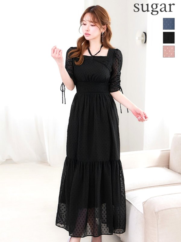 ブラック　モデル：ゆめ　身長：160cm　着用サイズ：8号(Sサイズ)