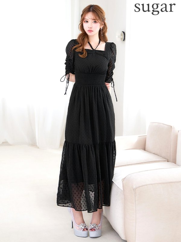 ブラック　モデル：ゆめ　身長：160cm　着用サイズ：8号(Sサイズ)