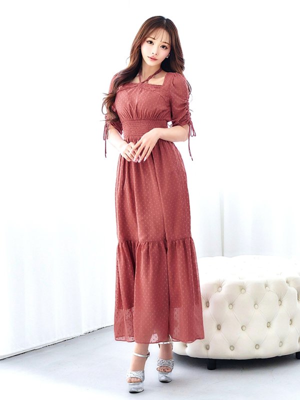 アプリコット　モデル：真優川咲　身長：158cm　着用サイズ：8号(Sサイズ)