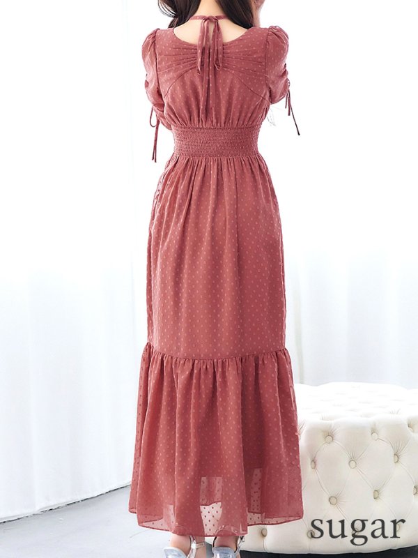 アプリコット　モデル：真優川咲　身長：158cm　着用サイズ：8号(Sサイズ)