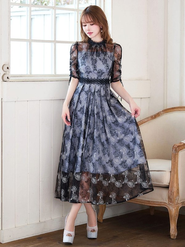 ブラックブルーグレー　モデル：ゆめ　身長：160cm　着用サイズ：8号(Sサイズ)