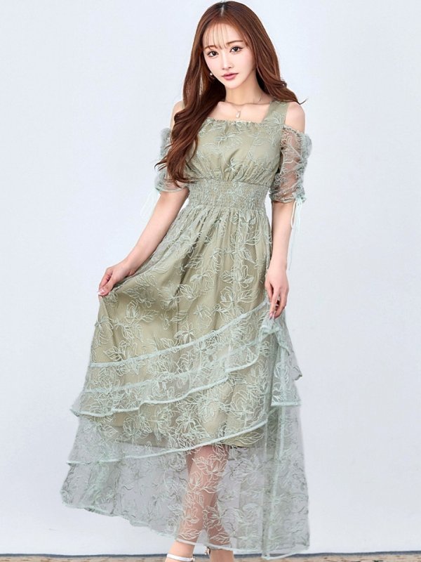 ダスティミント　モデル：真優川咲　身長：158cm　着用サイズ：8号(Sサイズ)