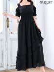 ブラック　モデル：真優川咲　身長：158cm　着用サイズ：Sサイズ