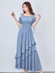スモーキーブルー　モデル：真優川咲　身長：158cm　着用サイズ：Sサイズ