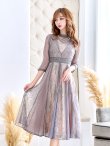 画像39: 【AMORA GRACE / アモーラグレース】 オケージョンドレス/ パーティードレス/ お呼ばれドレス/ アクセサリー付き/ 総レース/ 袖あり/ 七分袖/ ミモレ丈/ ワンピース/ キャバドレス[OF05] (39)
