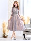 画像43: 【AMORA GRACE / アモーラグレース】 オケージョンドレス/ パーティードレス/ お呼ばれドレス/ アクセサリー付き/ 総レース/ 袖あり/ 七分袖/ ミモレ丈/ ワンピース/ キャバドレス[OF05] (43)
