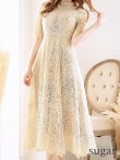 画像17: 【AMORA GRACE / アモーラグレース】 オケージョンドレス/ パーティードレス/ お呼ばれドレス/ アクセサリー付き/ 総レース/ 袖あり/ 七分袖/ ミモレ丈/ ワンピース/ キャバドレス[OF05] (17)