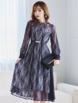 画像11: 【AMORA GRACE / アモーラグレース】 オケージョンドレス/ パーティードレス/ お呼ばれドレス/ 総レース/ 袖あり/ ミモレ丈/ ワンピース/ キャバドレス[OF05] (11)