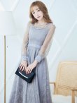 画像32: 【AMORA GRACE / アモーラグレース】 オケージョンドレス/ パーティードレス/ お呼ばれドレス/ アクセサリー付き/ 総レース/ 袖あり/ 長袖/ ミモレ丈/ ワンピース/ キャバドレス[OF05] (32)