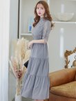 画像6: 【AMORA GRACE / アモーラグレース】 オケージョンドレス/ パーティードレス/ お呼ばれドレス/ ハイネック/ レース/ 袖あり/ Aライン/ ミモレ丈/ ワンピース/ キャバドレス[OF05] (6)